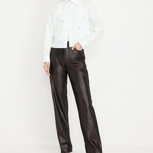 Old Navy Silver Straight Leg Pants